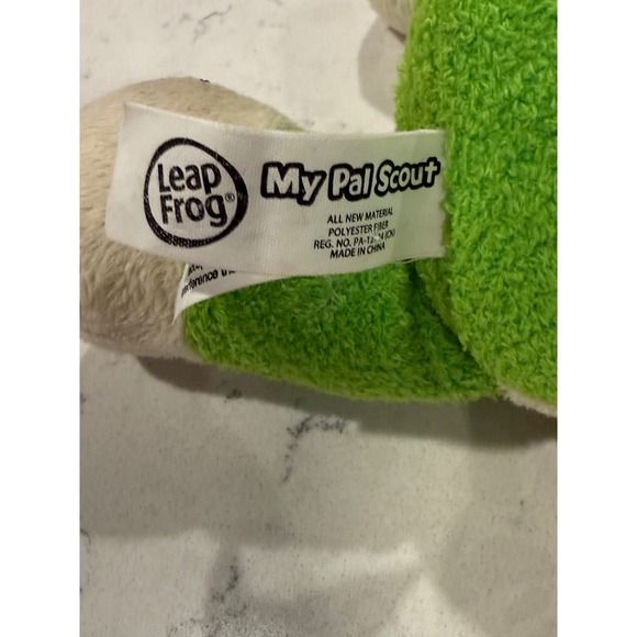 LeapFrog My Pal Scout Talking Plush Dog Green Blue Collar Educational Toy - Picture 7 of 15
